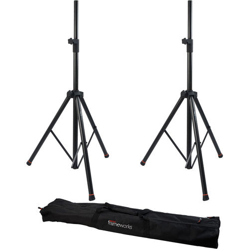 Gator Frameworks GFW-SPK-3000SET Paire de supports d'enceintes GFW-SPK-3000 avec sac de transport 