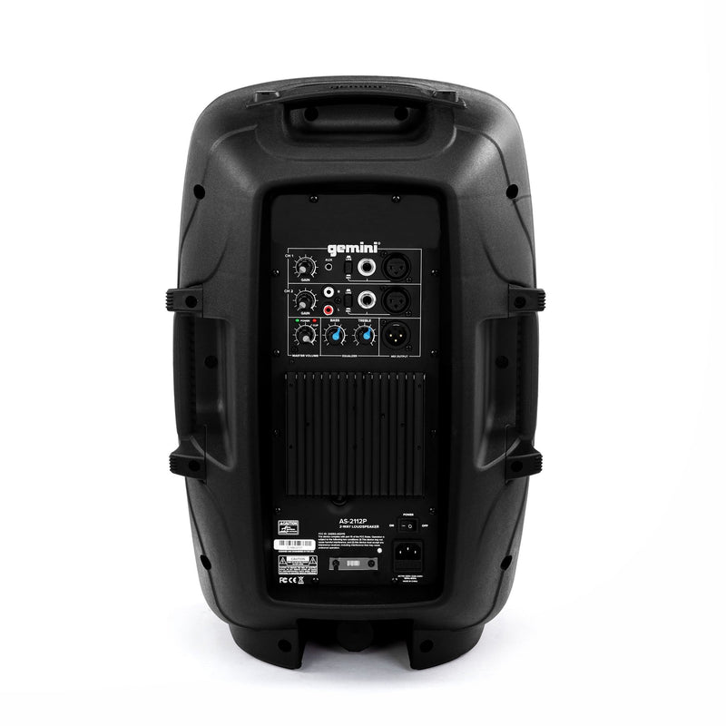 Gemini AS-2112P 1500 Watt Active Loudspeaker - 12"