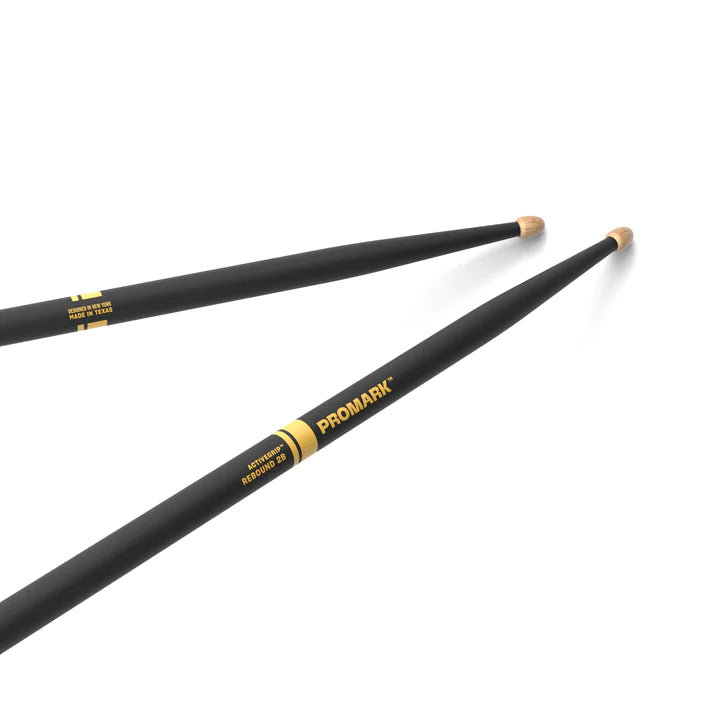 Pro-Mark R2BAG Rebound 2B ActiveGrip Hickory Drumsticks - Acorn Wood Tip