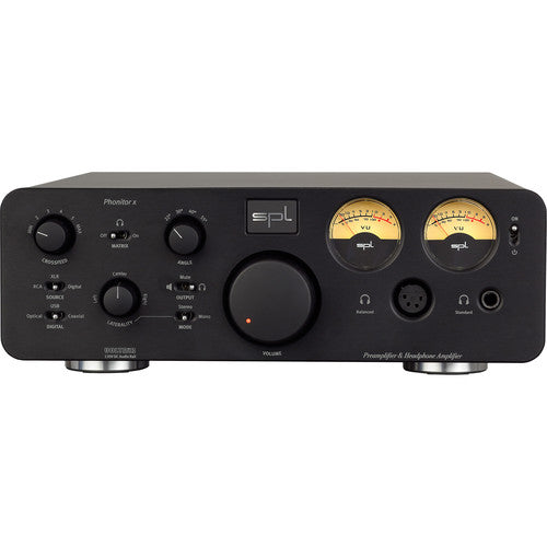 SPL PHONITOR X Headphone Amplifier & Preamplifier w/ VOLTAiR Technology - Black