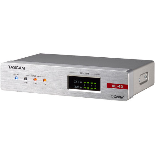 Tascam AE-4D AES/EBU Input/Output Dante Converter with Built-In DSP Mixer - Red One Music
