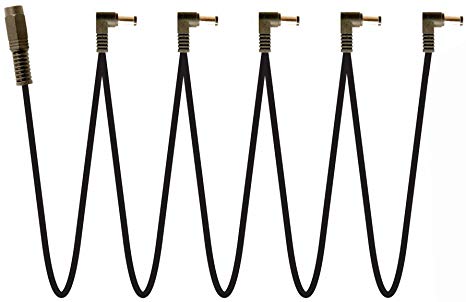 Visual Sound MC5 Daisy Chain 5-Cable Multi Plug Cable - Red One Music