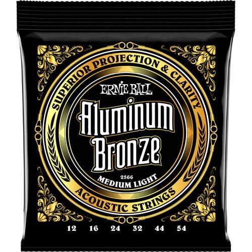 Ernie Ball 2566Eb Medium Light Aluminum Bronze Acoustic Guitar Strings 012 - 054 - Red One Music