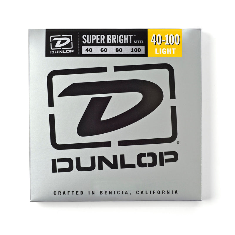 Dunlop DBSBS40100 Super Bright Stainless Steel Bass 4-String 40-100 - Red One Music