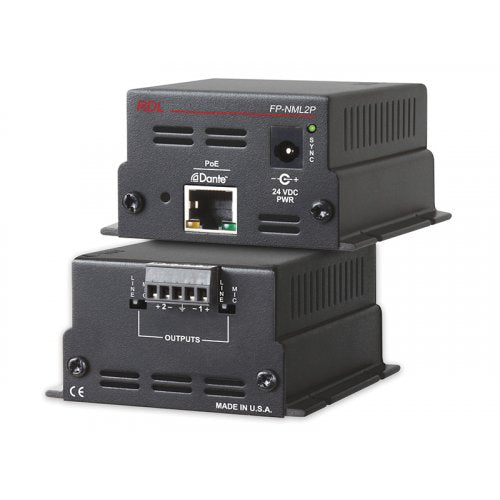RDL FP-NML2P Interface Dante vers micro/ligne avec POE