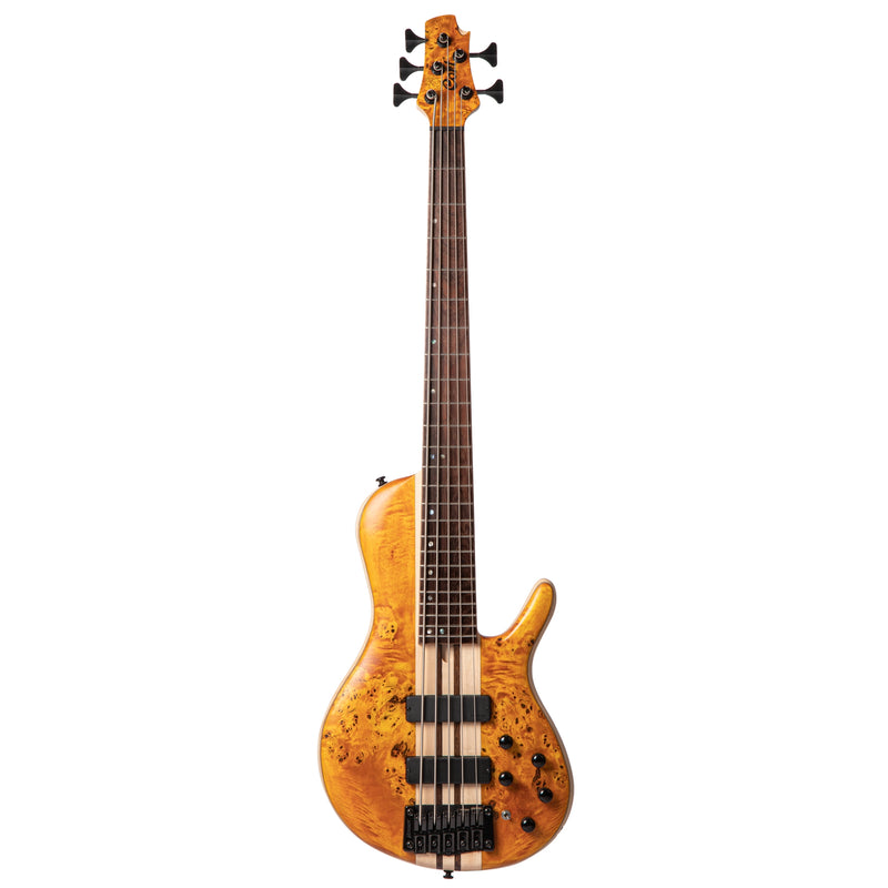 Cort A5-PLUS-SC-CASE-AOP 5-String Electric Bass (Amber Open Pore)