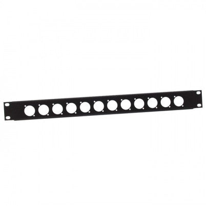 Adam Hall AH-872213 19" U-Shaped Rack Panel 12 Sockets 1 U