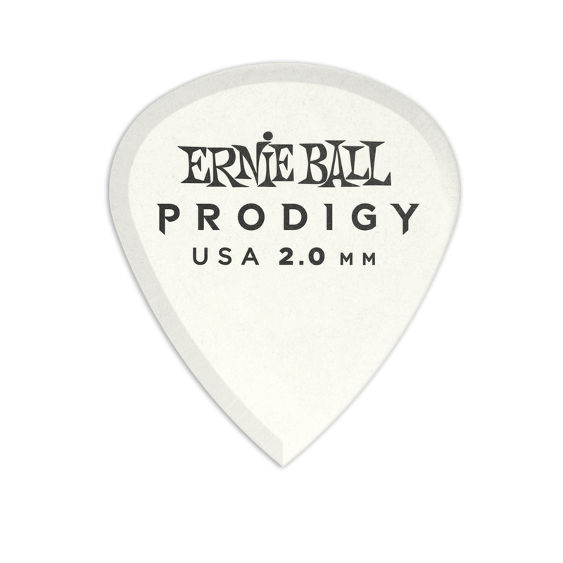 Ernie Ball 9203EB 2.0mm White Mini Prodigy Picks 6-Pack