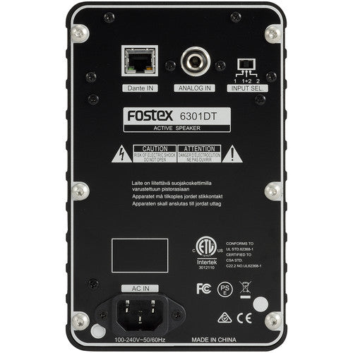 Fostex 6301DT Haut-parleur de moniteur actif 4" 20 W avec Dante (simple)