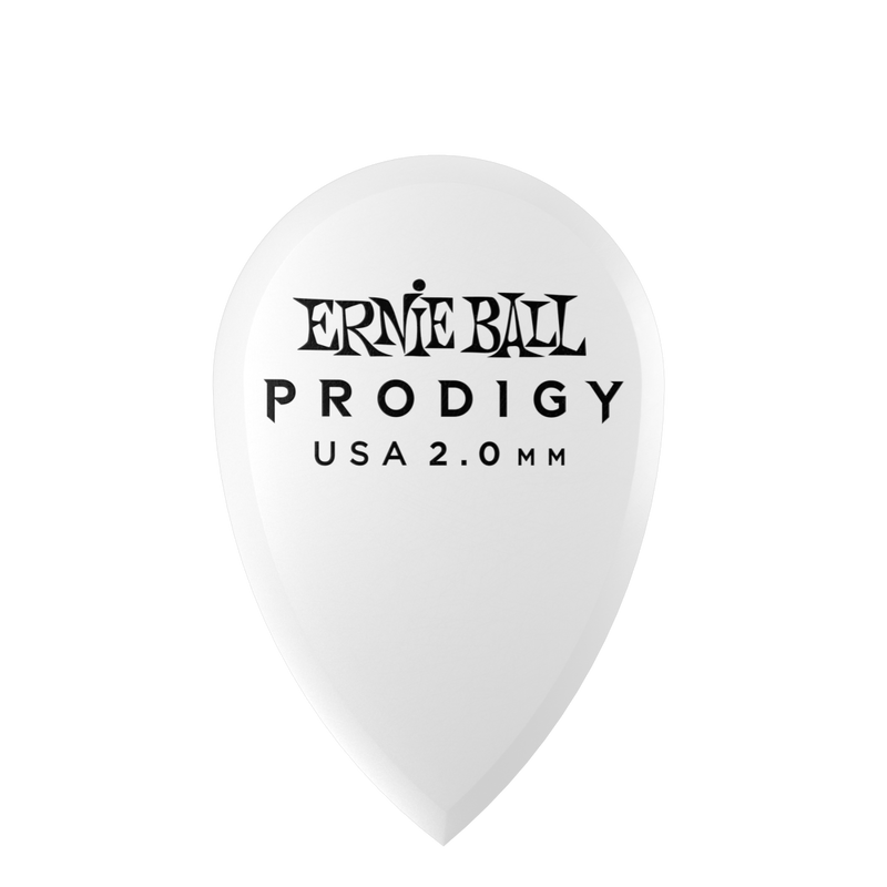 Ernie Ball 9336eb Prodigy White Teardrop Picks 2,0 mm (6)