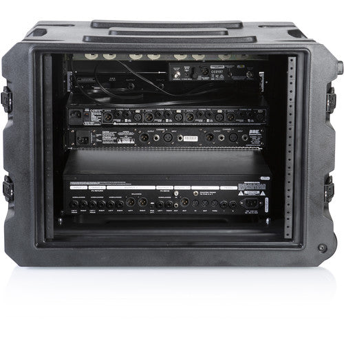 Gator G-PROR-8U-19 Rotationally Molded Rack Case w/ Wheels & Handle - 8U, 19" Deep