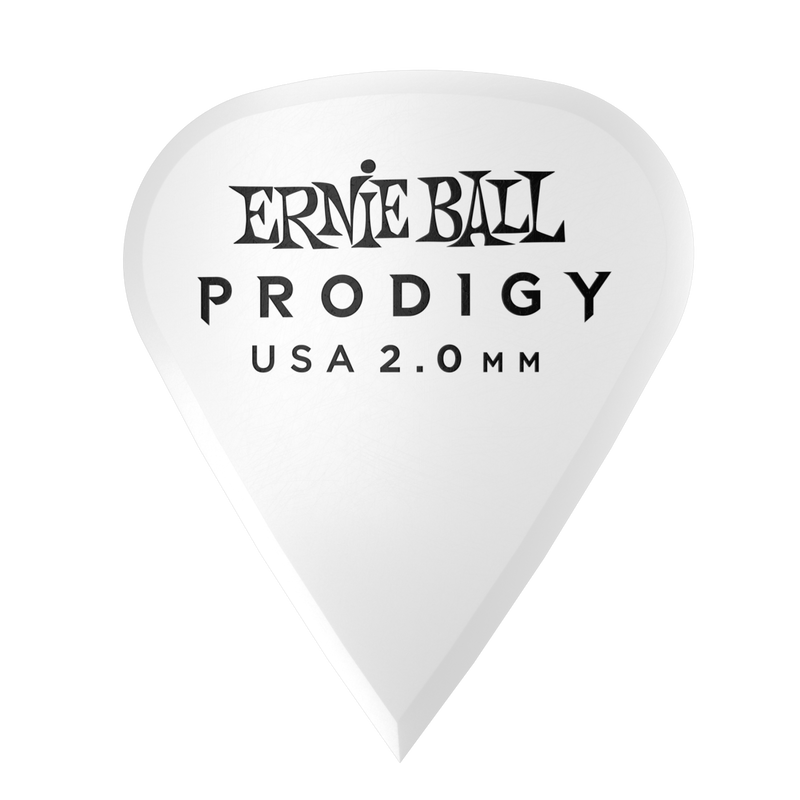 Ernie Ball 9341EB Prodigy White Sharp Picks 2,0 mm (6)