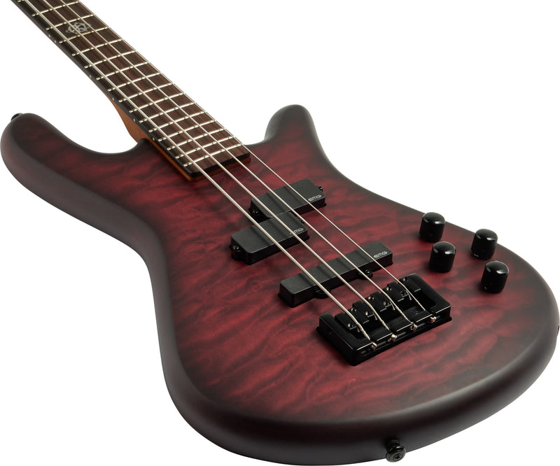 Spector NSPULSE4BCM NS Pulse Electric Bass w/ EMG Pickups - Black Cherry Matte