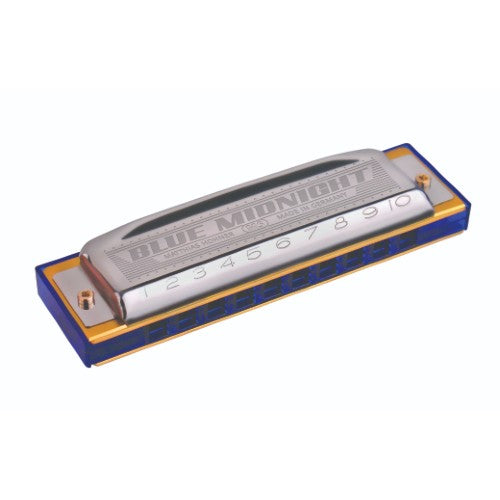 Hohner 595BX-C Harmonica bleu minuit - Clé de C