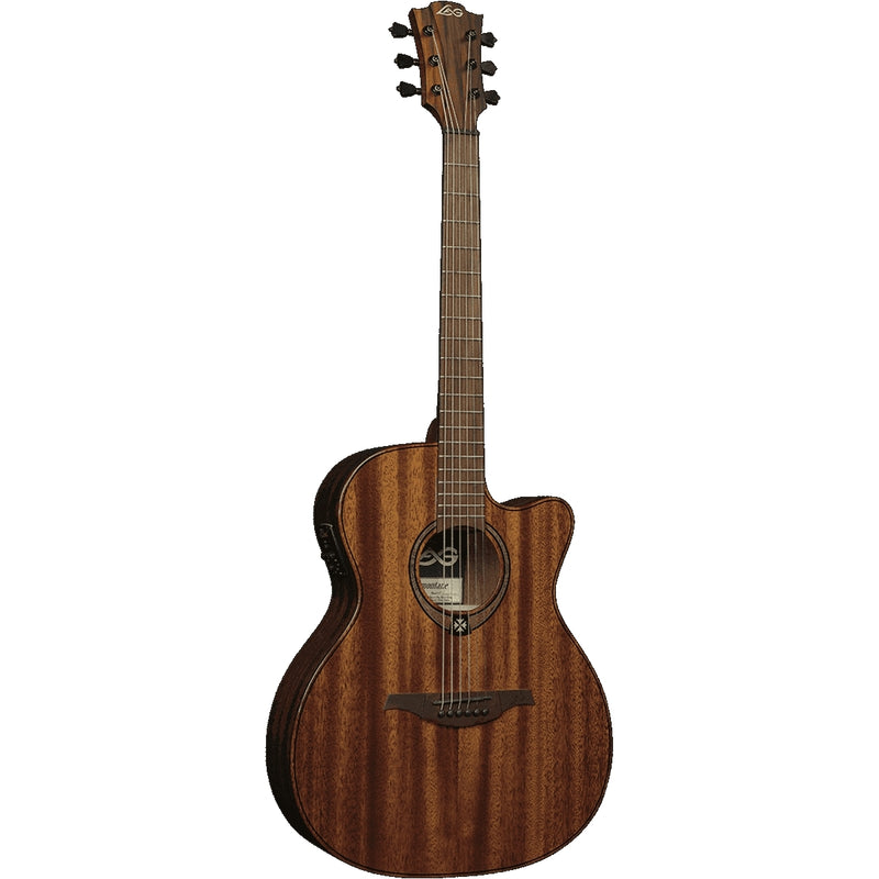 Lag Guitars T98ACE Tramontane 98 Auditorium Cutaway Acoustic Electric Guitar - Natural