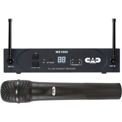 Système sans fil portable agile CAD WX1600 UHF à 100 canaux de fréquence (G : 542 à 564 MHz)