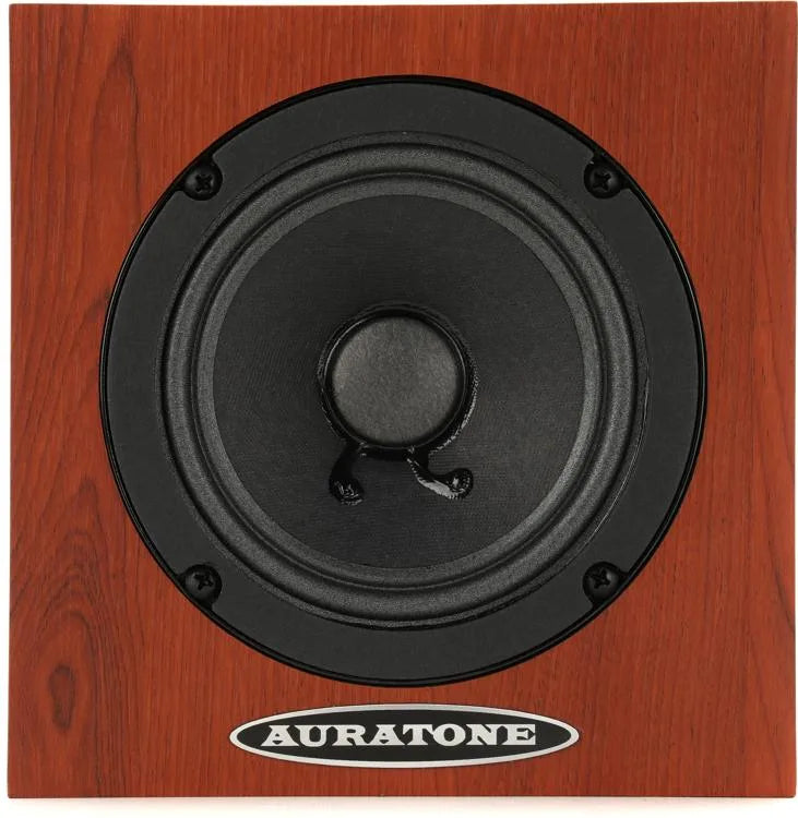 Auratone 5C Active Super Sound Cube Reference Monitor (Woodgrain, Single) - 4.5"