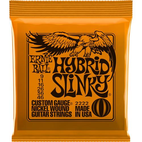 Ernie Ball Nickl Hybrd Slinky 2222Eb Hybrid Slinky Nickel Wound Electric Guitar Strings - Red One Music