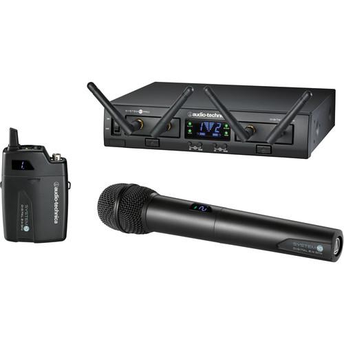 Audio-Technica Atw-1312  System 10 Pro Rack-Mount Digital Unipak Handheld Combo System 24 Ghz - Red One Music