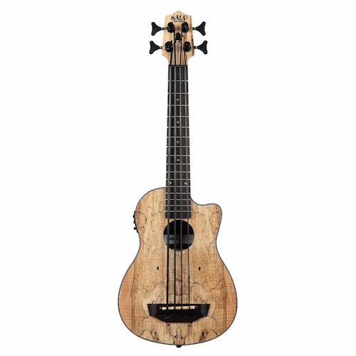 Kala UBASS-SP-MAPL-FS Spalted Maple Fretted U-bass - Red One Music