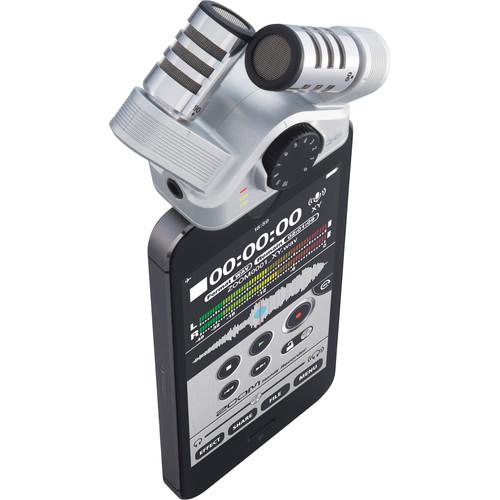 Zoom Iq6 Stereo Xy Microphone Zoomiq6 Stereo Xy Microphone For Ios Devices With Lightning Connector - Red One Music