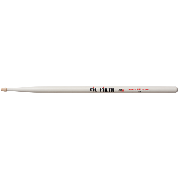 Vic Firth 5BW American Classic® 5B Drumsticks w/ White Finish