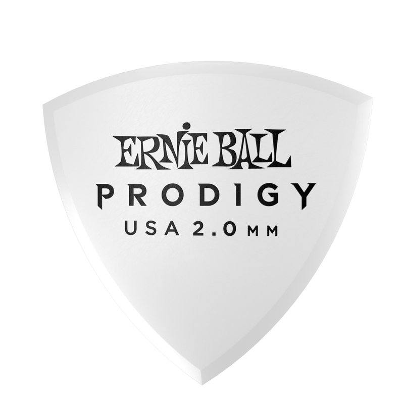 Ernie Ball 9337eb Prodigy White Shield Picks 2,0 mm (6)
