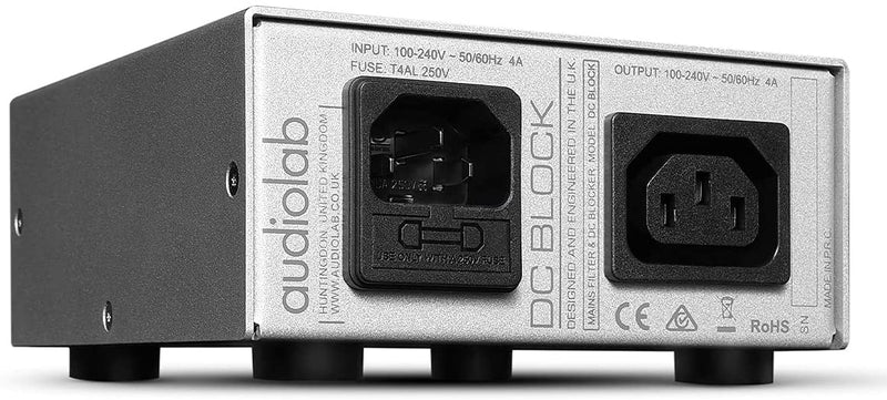 Audiolab DCBLOCKS Block Audio Grade Mains Filter and Direct Current Blocker - Silver
