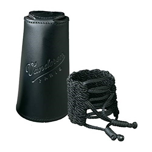 Vandoren LC37L Klassik Ligature and Leather Cap for Alto Saxophone - Red One Music