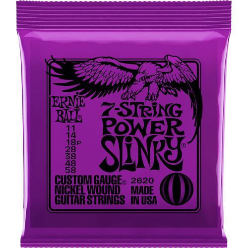 Ernie Ball 2620Eb Nickel 7 String Power Slinky Set 011 - 058 - Red One Music