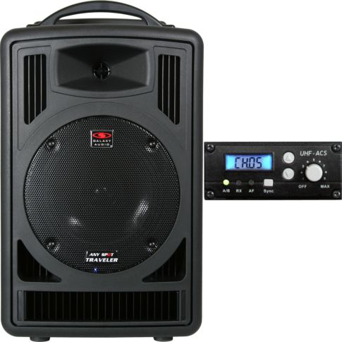 Système de sonorisation Galaxy Audio TV8 Traveler Series 120 W avec récepteur UHF unique