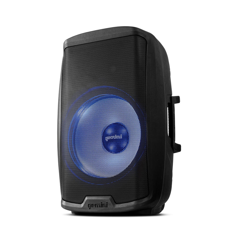 Gemini AS-2115BT-LT 2000 Watt Active Multi-LED Bluetooth Loudspeaker - 15"