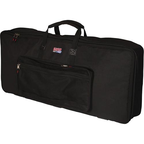 Gator Gkb-76Slim Keyboard Gig Bag For 76-Note Slim Keyboards Black - Red One Music
