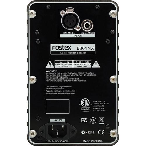 Fostex 6301NX 4 Active Monitor Speaker 20W D-Class Single - Red One Music