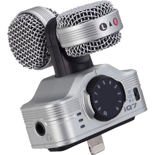 Zoom Iq7 Mid-Side Stereo Microphone Zoomiq7 Mid-Side Stereo Microphone For Ios Devices With Lightning Connector - Red One Music
