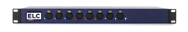 ELC DLN8GBXSL DMX NODE 8X DMX PORTS vers 2x Ethernet Ports à 5 broches XLR