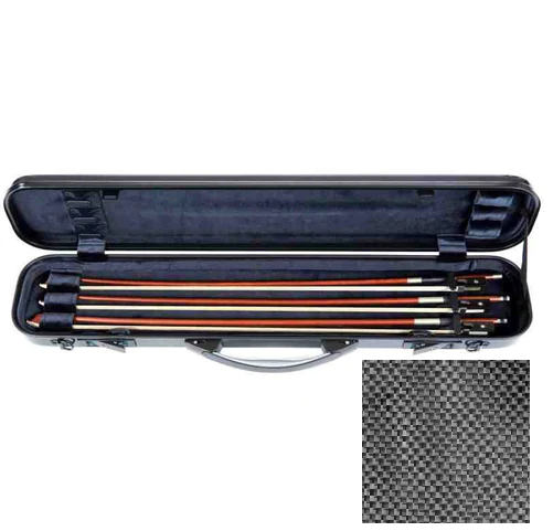 Bam 7002XLSC Hightech 4 Bows Case For Double Bass (Silver Carbon)