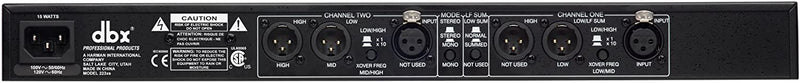 DBX 223XSV Crossover stéréo 2 voies mono 3 voies avec connecteurs XLR