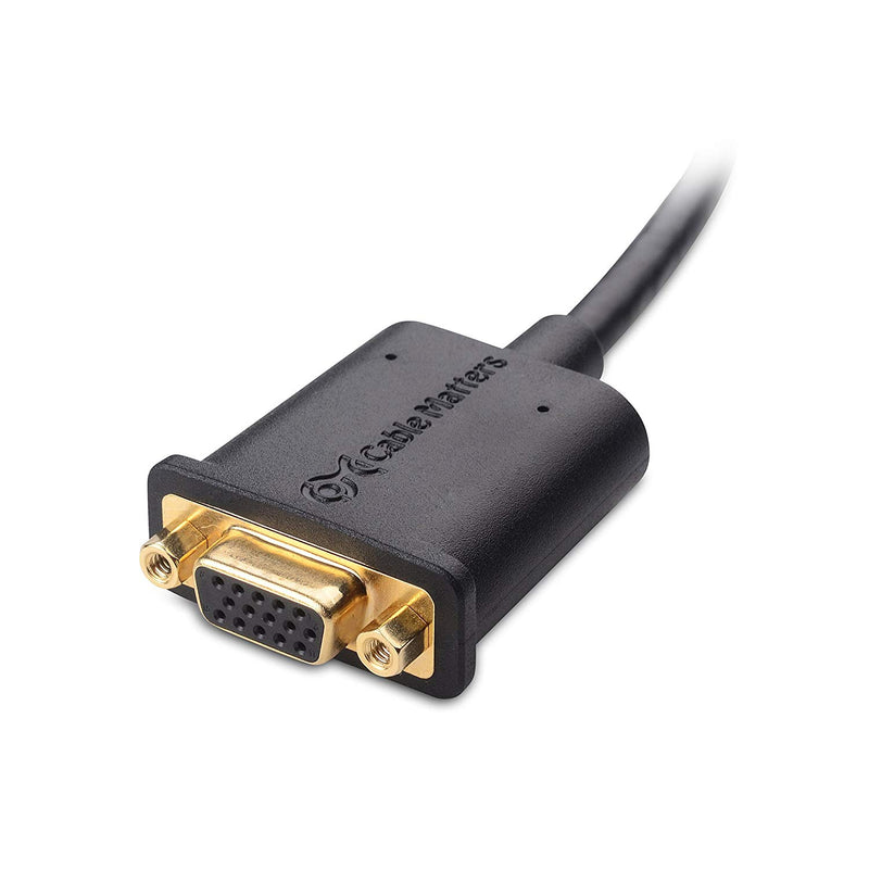 Cable Matters DISPLAYPORT to VGA Adapter - Black - Red One Music