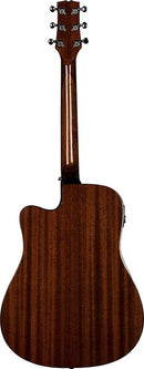 Jasmine JD36CE-NAT Guitare électrique acoustique Dreadnought à pan coupé unique avec préampli et accordeur - Naturel