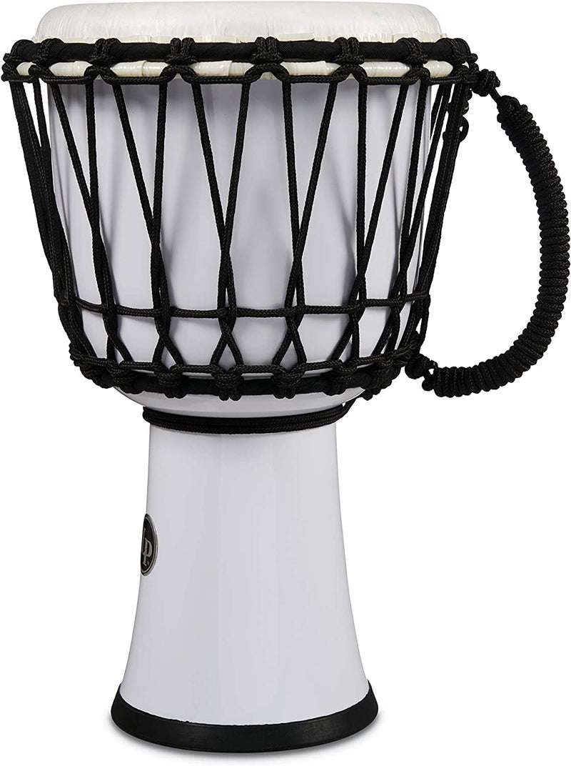Latin Percussion LP1607WH World Rope Circle Djembe - 7" (White)