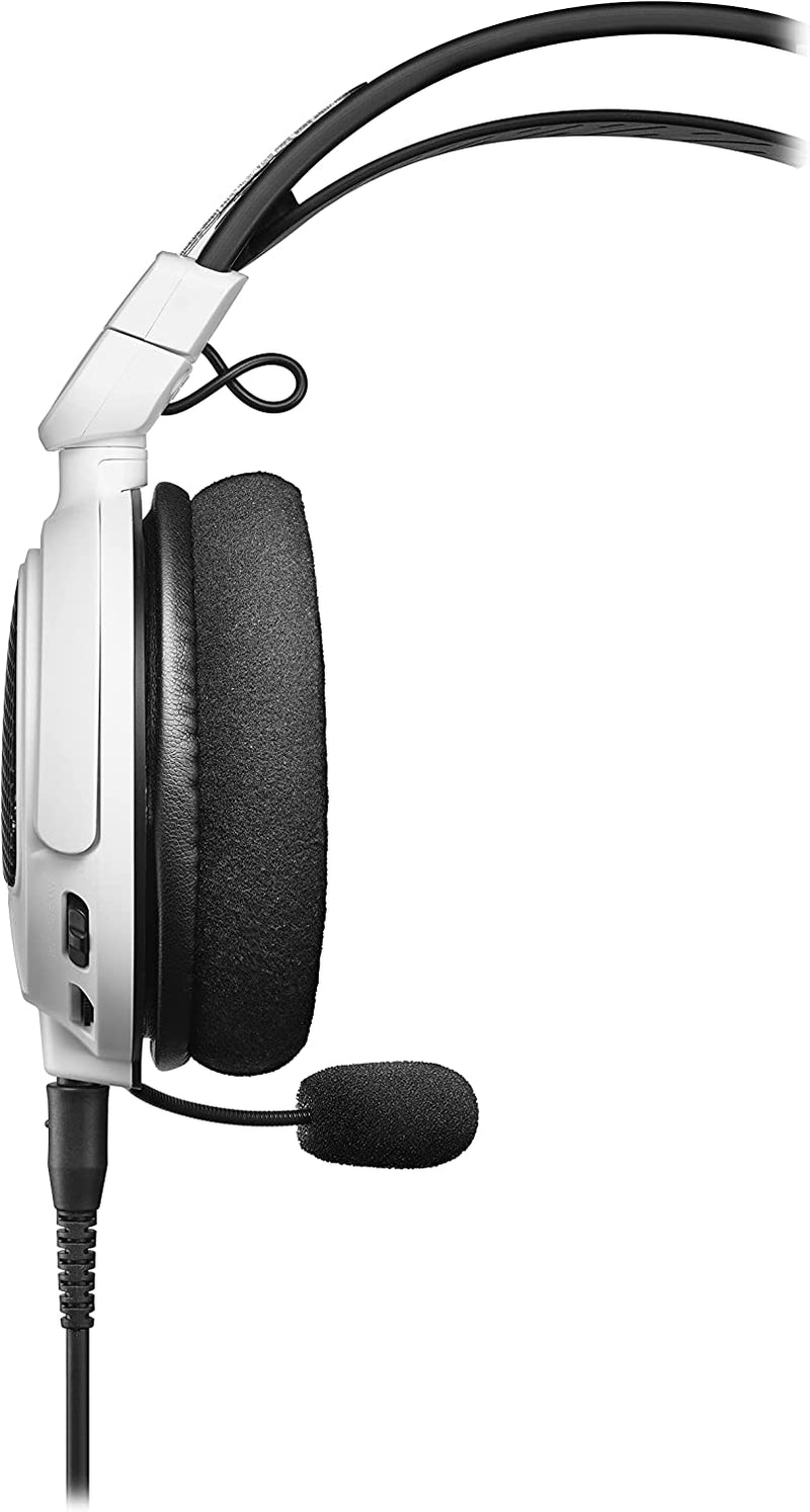 Audio-Technica ATH-GDL3WH High-Fidelity Closed-Back Gaming Headset (White)