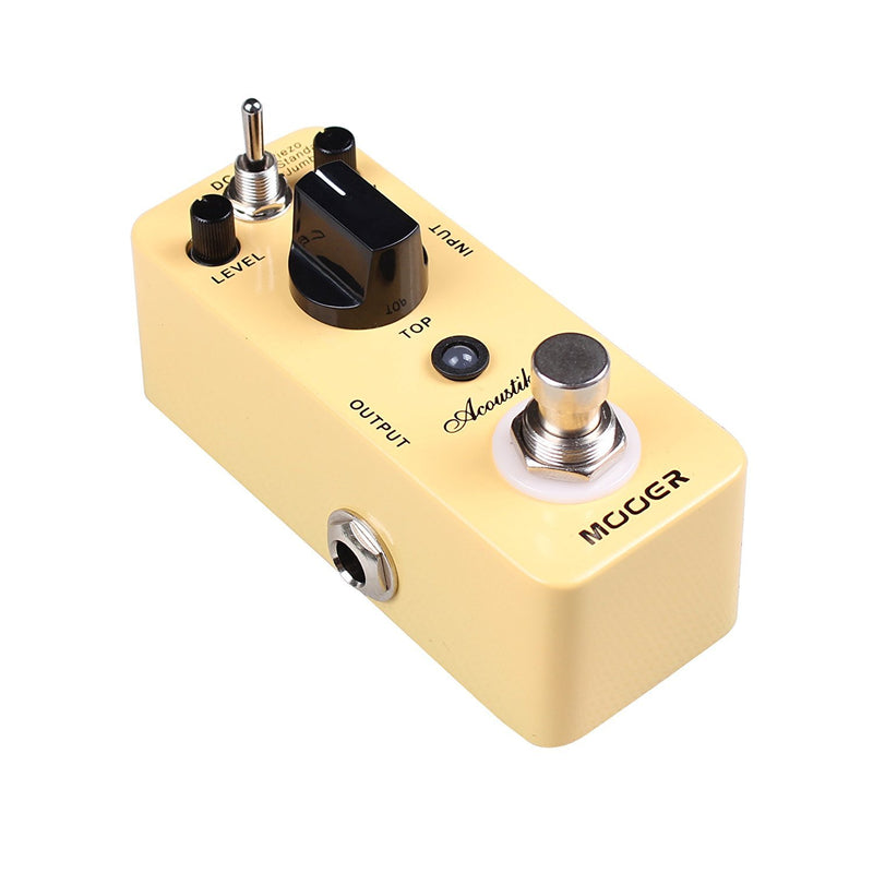 Mooer Mac1 Micro Pedal Series Acoustikar Eq Effects Pedal - Red One Music
