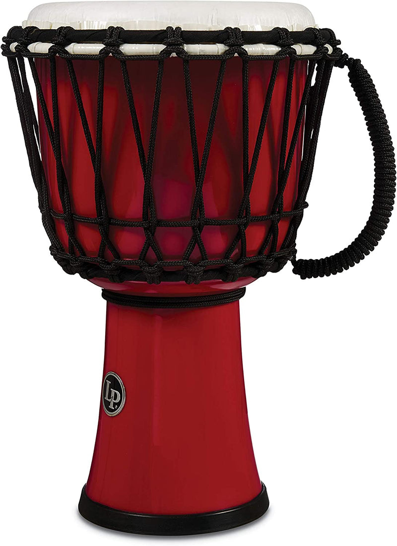 Latin Percussion LP1607RD World Rope Circle Djembe - 7" (Red)