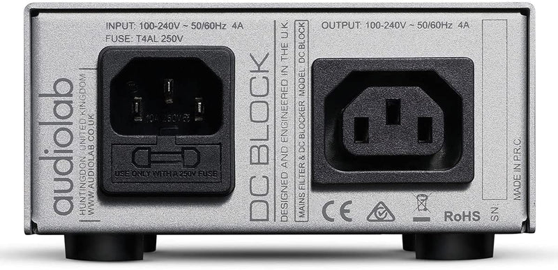 Audiolab DCBLOCKS Block Audio Grade Mains Filter and Direct Current Blocker - Silver