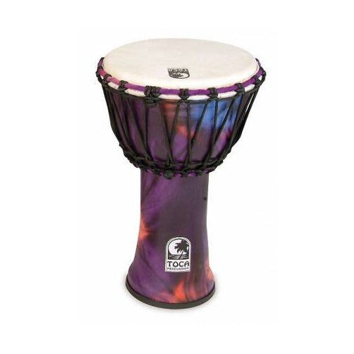 Toca SFDJ-9WP Synergy Freestyle Rope Tuned Djembé 9" - Woodstock Violet