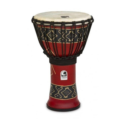 Toca SFDJ-9RP Synergy Freestyle Rope Tuned 9" Djembe - Bali Red
