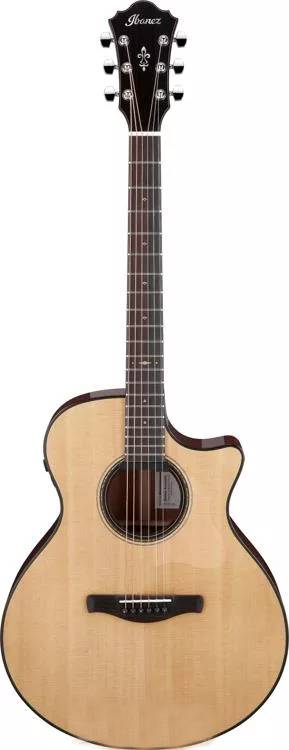Ibanez AE410LGS Collection de guitare électrique acoustique (Low Gloss Natural)