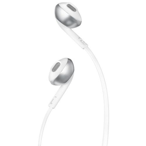 JBL T205 Chrome Earbud Headphones - Red One Music