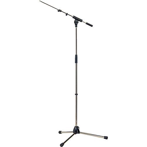 K&M 210/8 Nickel Telescoping Tripod Microphone And Boom Nickel - Red One Music